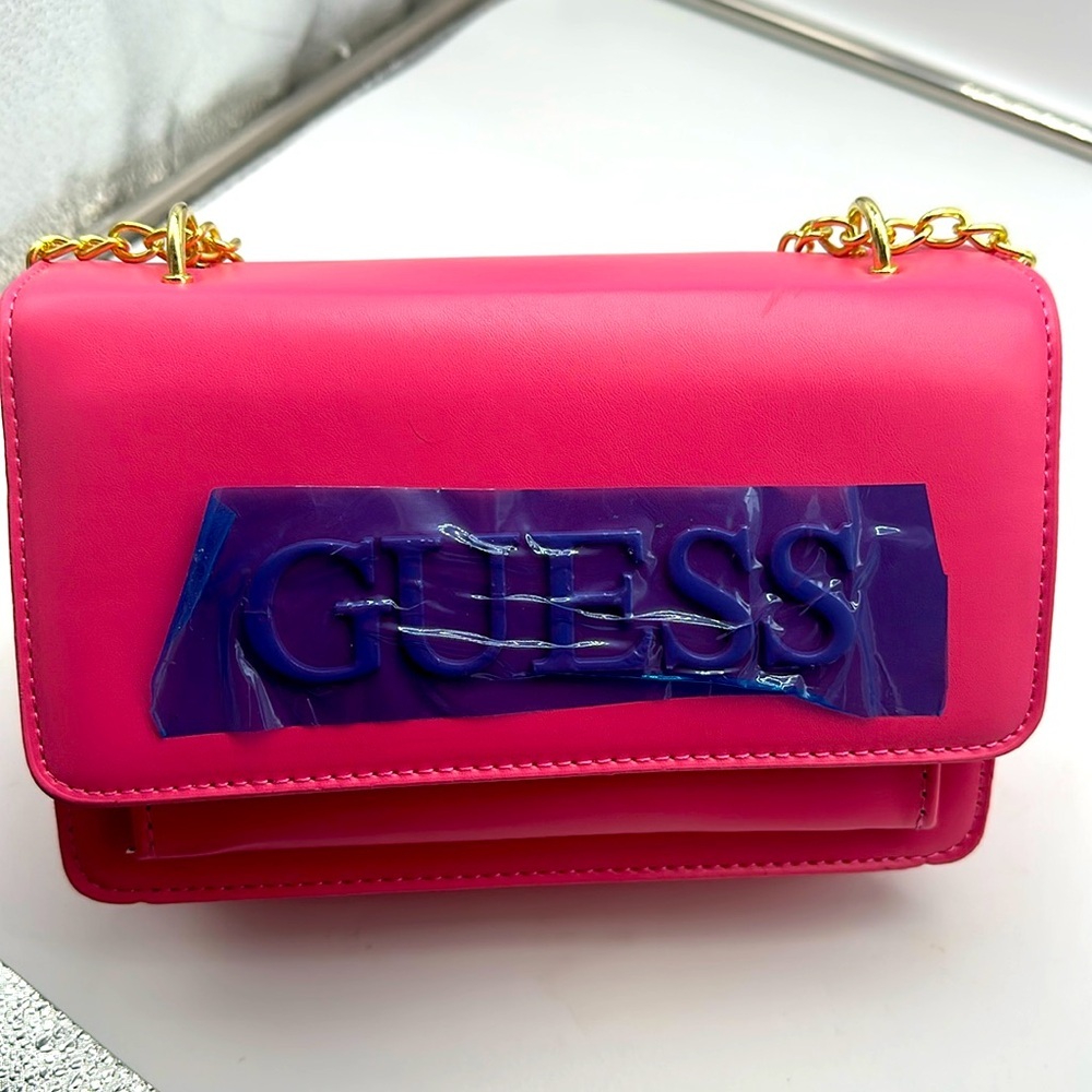 Hot Pink PU Leather Purse or Crossbody